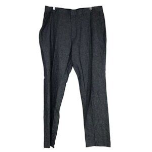 BANANA REPUBLIC- MEN'S 36 X 32 - BLUE TAILORED SLIM FIT SLACK PANTS